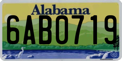 AL license plate 6AB0719