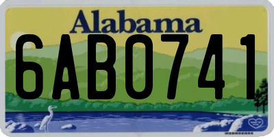 AL license plate 6AB0741