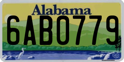 AL license plate 6AB0779