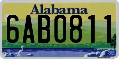 AL license plate 6AB0811