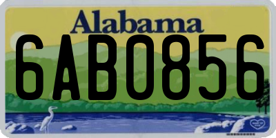 AL license plate 6AB0856
