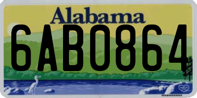 AL license plate 6AB0864