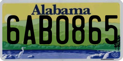 AL license plate 6AB0865