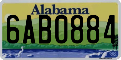 AL license plate 6AB0884