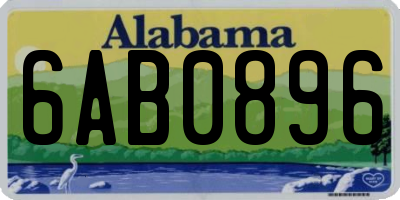 AL license plate 6AB0896