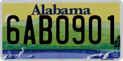 AL license plate 6AB0901