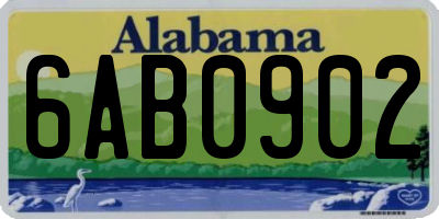 AL license plate 6AB0902