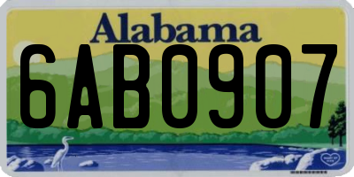 AL license plate 6AB0907