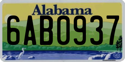 AL license plate 6AB0937