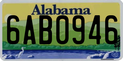 AL license plate 6AB0946
