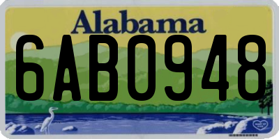 AL license plate 6AB0948