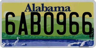 AL license plate 6AB0966
