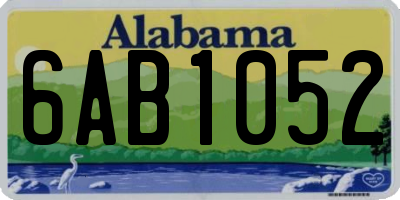 AL license plate 6AB1052