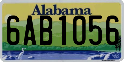 AL license plate 6AB1056
