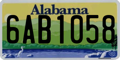 AL license plate 6AB1058