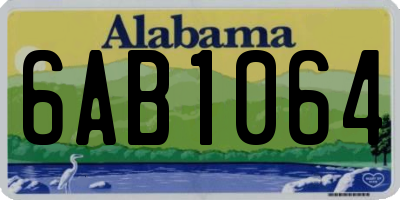 AL license plate 6AB1064