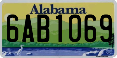 AL license plate 6AB1069
