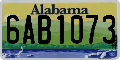 AL license plate 6AB1073