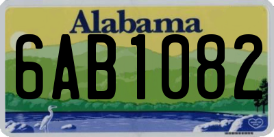 AL license plate 6AB1082