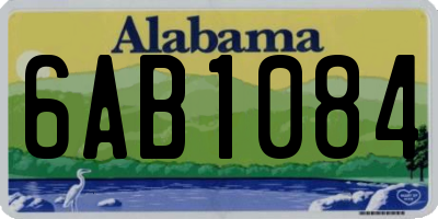 AL license plate 6AB1084