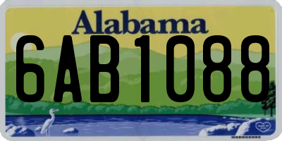 AL license plate 6AB1088