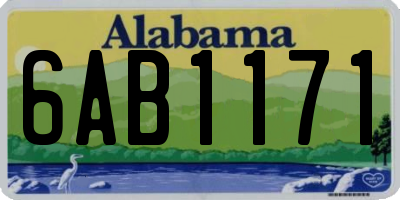 AL license plate 6AB1171