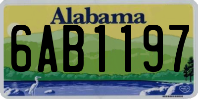AL license plate 6AB1197
