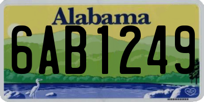 AL license plate 6AB1249