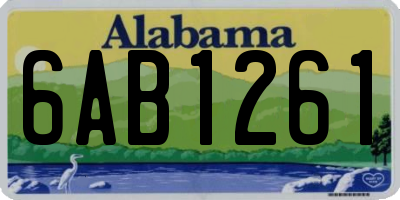 AL license plate 6AB1261
