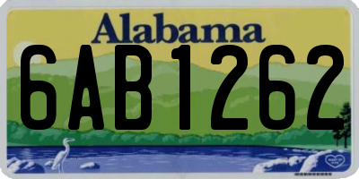 AL license plate 6AB1262