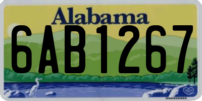 AL license plate 6AB1267