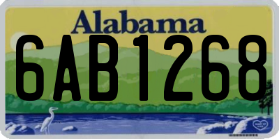 AL license plate 6AB1268