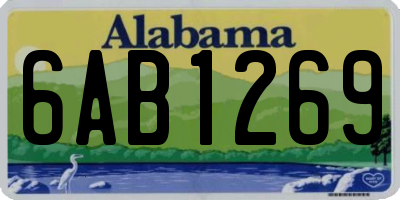 AL license plate 6AB1269