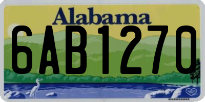 AL license plate 6AB1270