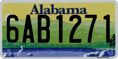 AL license plate 6AB1271