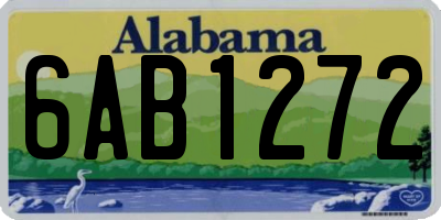 AL license plate 6AB1272