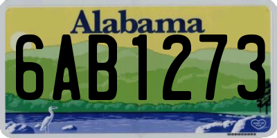 AL license plate 6AB1273
