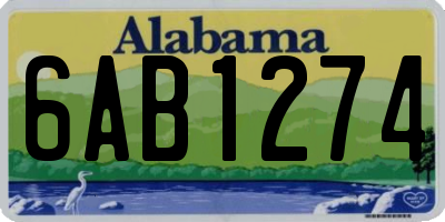 AL license plate 6AB1274
