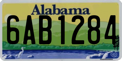 AL license plate 6AB1284