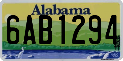 AL license plate 6AB1294