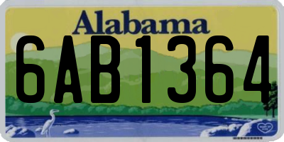 AL license plate 6AB1364