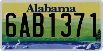 AL license plate 6AB1371