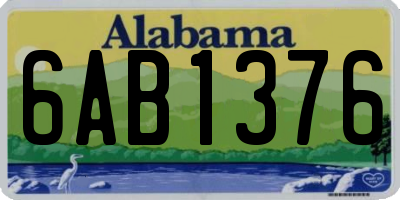 AL license plate 6AB1376