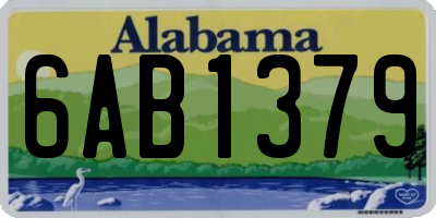 AL license plate 6AB1379