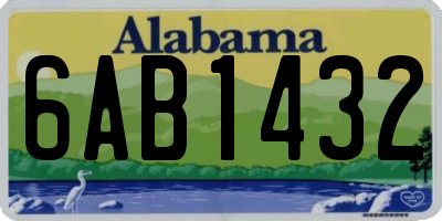 AL license plate 6AB1432