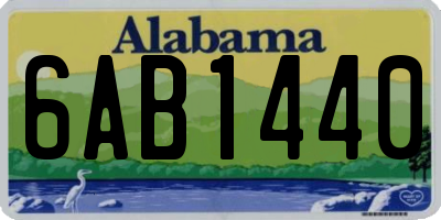 AL license plate 6AB1440