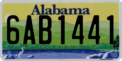 AL license plate 6AB1441