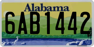 AL license plate 6AB1442