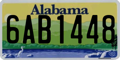 AL license plate 6AB1448