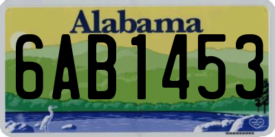 AL license plate 6AB1453